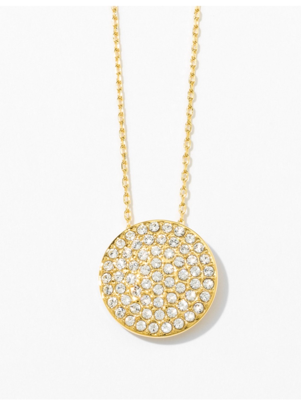 NWT Touchstone Crystal “Front and Center” Necklace, Gold